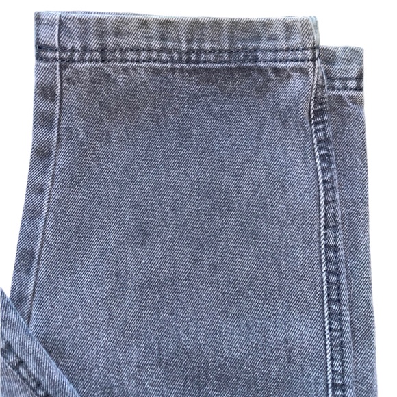 NWT Future Collective Asymmetrical Tapered Leg Jean in Faded Black - Picture 9 of 12